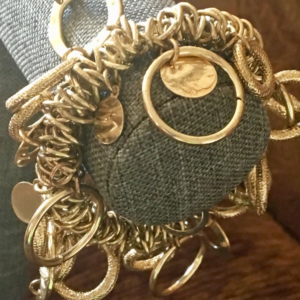 Gold -tone expandable bracelet